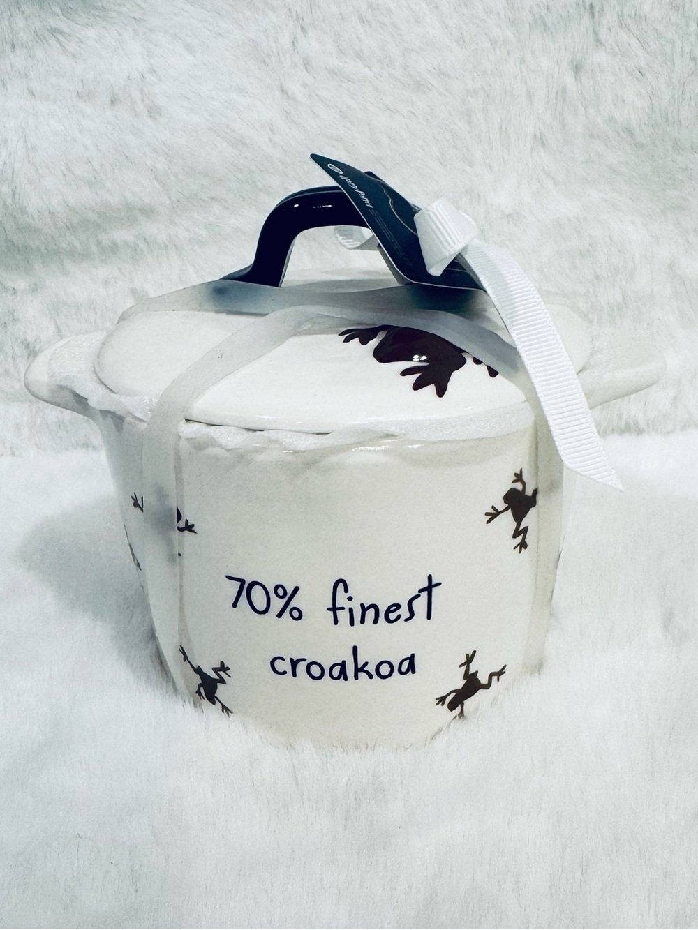 Rae Dunn x Harry Potter frog “croakoa”  mini baker with Lid
